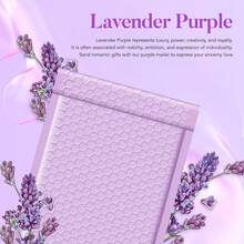 Bubble Mailers 6x10 Inch 100 Pack Lavender Purple Padded Envelopes Usable Size 6x9" Self Seal Bubble Envelopes Opaque Padded Mailers For Mailing Jewelry Makeup Small Business #0 - 香芋紫色 - 查看 3
