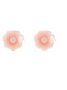 2/6/12 Pcs Reusable Seamless Silicone Nipple Covers - Invisible, Self-Adhesive, Anti-Convex Breast Patches For Women - Comfortable, Breathable, And Easy To Clean Bra Accessories