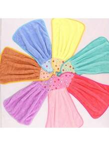 3pcs Coral Fleece Kitchen Towels - Super Absorbent Quick Drying Hand Towels, Used For Commercial Cleaning, Polyester Fiber, Hand Wiping Towels, Household Dishcloths, Absorbent Soft Towels With Bathroom Hanging Rings, Bathroom Supplies, Tea Towels, Multipurpose