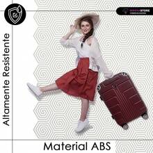Kit Maletas Viaje Avión Carry on 2pz 10kilos Con Candado De Seguridad Ruedas 360 Set 20+20 Pulgadas Cabina - Vino - Ver 7