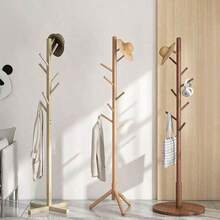 Wooden Floor-Standing Coat Rack, Minimalist Design Clothes Hanger Stand For Bedroom, Dorm, Home, Office - Multicolor - View 1