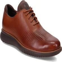 Mens 2.Zerogrand Laser Wingtip Oxford - British Tan/Java - View 1
