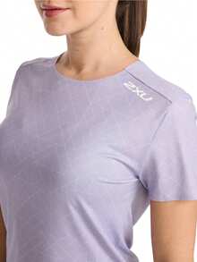 2XU Light Speed Tee - Purple - View 2