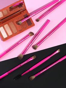 MAANGE 13pcs Professional Soft Aluminum Tube Makeup Brush Set,Soft Foundation Brush, Eyeshadow Brush, Eyebrow Brush, Blending Brush,Highlight Brush,Concealer Brush,Makeup Brush For Powder Liquid Cream,For Daily Use And Travel,Makeup Accessories Gifts For Friends ﻿ ﻿ ﻿ - 玫紅色 - 查看 6