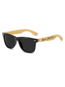 1 pièce Lunettes de mode personnalisées - Lunettes de soleil avec texte personnalisé, personnalisées spécialement pour votre commande personnelle, cadeau de compagnon pour fête entre célibataires, cadeau du témoin, lunettes de mode personnalisées d'anniversaire, miroir de soleil en bois personnalisé, lunettes de mode du témoin personnalisées, cadeau de mariage pour homme, souvenir de mariage, cadeau d'anniversaire, cadeau de fête, cadeau de mariage, cadeau de fête des pères, multifonctionnel, ornemental, réutilisable, raffiné, élégant, de haute qualité, coloré, moderne, personnalisé, unique, cadeaux idéaux pour lui, cadeaux idéaux pour elle, petit ami, papa, petite amie, maman, famille, amis, salon de thé, maison, jardin, bureau, pour les anniversaires, pour la Saint-Valentin, pour la fête des mères, pour les anniversaires, pour la fête des pères, pour la remise des diplômes, pour les mariages, pour le pendaison de crémaillère
