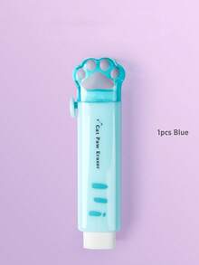 1 cục tẩy hình bàn chân mèo dễ thương, thích hợp để làm sạch bút chì, ít bụi, dạng bấm, dụng cụ sửa lỗi cho văn phòng và trường học, vật dụng cần thiết cho năm học mới. - Hồng - Xem 17