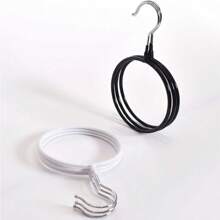 3/6pcs Multi-Functional Non-Slip Scarf Rack, Large Circular Tie Belt Hanger Hook, Iron Art Clothes Closet Storage Round Ring Hanger