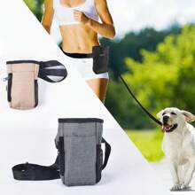 1 pieza Bolsa de almacenamiento de aperitivos para mascotas para exteriores, Bolsa de cintura para golosinas de gato/perro, Bolsa para golosinas de perro, Bolsa para pasear al perro