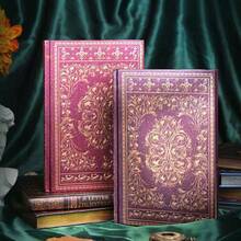 A5 Size Lined Notebook, 112 Thick Pages, Vintage Style Hardcover Diary Book, European Personalized Stationery,School Supplies,Back To School - A5 - View 3