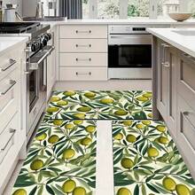 1 件厨房地垫，防滑涤纶门垫，适用于厨房、客厅、入口、阳台、家居装饰、防尘、咖啡厅、酒吧、节日、派对、家居装饰、节日礼物