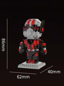 Takara Tomy Spider-Man Building Blocks IronMan Groot Brick Cartoon Character Rocket Raccoon Micro Rhinestone Small Particles Assembled DIY Building Block Toys Children Birthday Gift