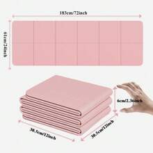 1pc Folding Yoga Mat Thick Yoga Mat Water Proof Yoga Mat Comfortable Yoga Mat 183*61*0.4cm/0.5cm Thickness Recommended For Beginners Soft Cushion Fitness Mat Double-Sided Yoga Mat Exercise Mat For Sports Fitness, Fitness Floor Mat , Gym Set ,Suitable For Gift Giving,Mother's Day Gift, Birthday Gift, Christmas Gift,Gymnastics, Exercise, Pilates, Workout At Home, Sports Socks, Fitness Socks Yoga Socks Pilates Socks