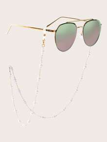1 pieza Cadena para gafas con decoración de perla, minimalista y práctica multifunción - Multicolor - Ver 1