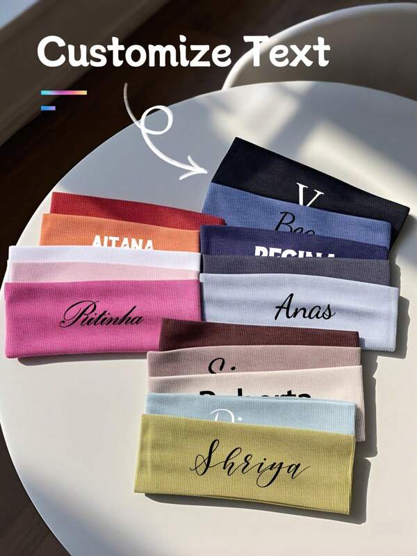 Customized Text Headband For Women, Personalized Yoga & Sports Headbands, Bridesmaid Gifts, Customized Name Headbands, Hair Accessories, Unique Gifts For Birthday, Party, Anniversary, Special Occasions, Wedding Hair Decorations, Colorful, Cute, Adorable, Funny, Kawaii, Y2K, Stylish, Unisex, Casual, Custom, Personalized, Unique, Customized, Ideal Gifts For Him, Ideal Gifts For Her, Her, Boyfriend, Girlfriend, Family, Friends,Delicate Romance,For Office,For School,For Classroom,For Teacher Gifts,For University,For Colleague,For Dorm Rooms