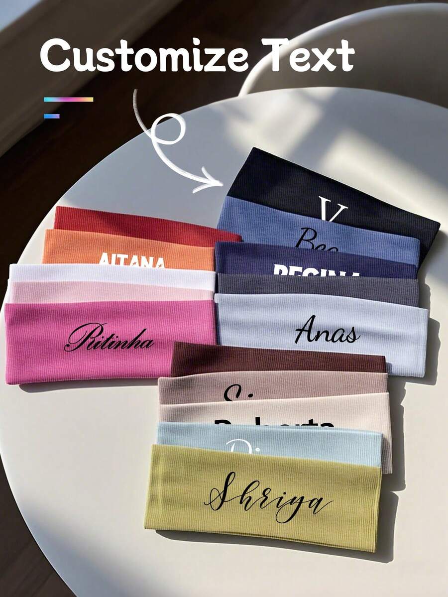 Customized Text Headband For Women, Personalized Yoga & Sports Headbands, Bridesmaid Gifts, Customized Name Headbands, Hair Accessories, Unique Gifts For Birthday, Party, Anniversary, Special Occasions, Wedding Hair Decorations, Colorful, Cute, Adorable, Funny, Kawaii, Y2K, Stylish, Unisex, Casual, Custom, Personalized, Unique, Customized, Ideal Gifts For Him, Ideal Gifts For Her, Her, Boyfriend, Girlfriend, Family, Friends,Delicate Romance,For Office,For School,For Classroom,For Teacher Gifts,For University,For Colleague,For Dorm Rooms,Vacay Vibe Au