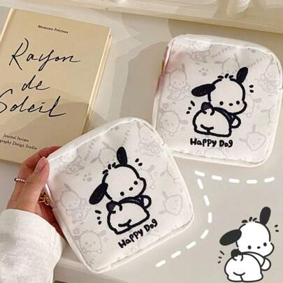 Sanrio Sanrio Pochacco Anime Figures Kawaii Girls Sanitary Napkin Storage Bag Cartoon Pattern Mini Coin Purse Portable Cosmetic Bag For Women Coin Wallet Mini Wallet Purse Wallet Wallet