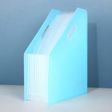 1pc A4 Expandable Accordion File Folder, Multi-Layer Desktop Document Holder, Student/Office Use, Large Capacity - Multicolor - View 13