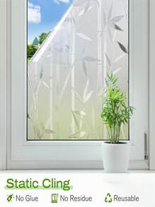1Roll Window Privacy Film Frosted Glass Window Film, Decorative Privacy Cling, UV Blocking Staic Cling Bathroom Glass Frosting Sticker, Non-Adhesive Front Door Cover Room Decor Stickers Home Decor Wall Decor Bedroom Decor Bathroom Decor Room Decor Home Decor Living Room Wall Paper Wall Stickers Wall Papers Kitchen Decor Personalised Stickers