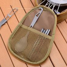 Outdoor Camping Cookware Storage Bag, Portable Carry Handle Bowl Pouch, Utility Organizer Bag - Multicolor - View 4