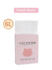 6L geruchsabsorbierendes Katzenstreu aus Tofu, schnell aufquellend, gute Wasseraufnahme, Katzen Haustierzubehör, Leckerchen, Bentonit Katzenstreu