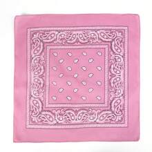 1pc Unisex Boho Style Retro Paisley Pattern Bandana, Fashionable Lightweight Multi-Purpose Headscarf For Casual, Dance, Sports, Cycling, All Seasons Use