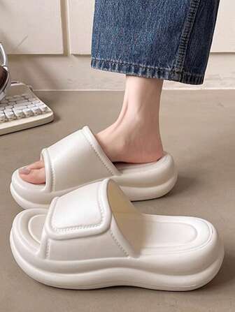 Women Thick Sole Slide Sandals, Summer Outdoor Fashion 2025 New Korean Ins Small Size Anti-Slip Odor-Resistant