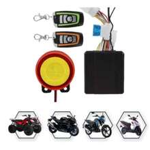 Motorcycle And Bicycle Anti-Theft Alarm With Smart Wireless Remote Control, Super Loud Alarm Sound, Convenient One-Click Operation - Black - View 1