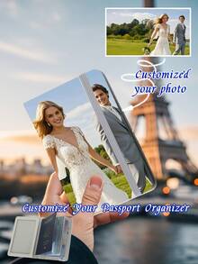 1pc Global Mad Rush! Cross-Border E-Commerce Explosive Passport Storage Portable Bag, Large Capacity, Set Passport, ID Card, Bank Card, Transportation Card And Other Documents Card Storage In One, Scientific Partition, At A Glance. Made Of Lightweight Material, Carrying No Burden. More Can Be Customized Personalized Pattern, Show Unique Taste, Cross-Border Travel Essential Goodies. - Multicolor - View 2