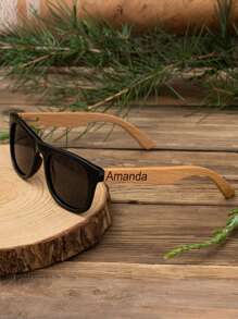 1 pièce Lunettes de mode personnalisées - Lunettes de soleil avec texte personnalisé, personnalisées spécialement pour votre commande personnelle, cadeau de compagnon pour fête entre célibataires, cadeau du témoin, lunettes de mode personnalisées d'anniversaire, miroir de soleil en bois personnalisé, lunettes de mode du témoin personnalisées, cadeau de mariage pour homme, souvenir de mariage, cadeau d'anniversaire, cadeau de fête, cadeau de mariage, cadeau de fête des pères, multifonctionnel, ornemental, réutilisable, raffiné, élégant, de haute qualité, coloré, moderne, personnalisé, unique, cadeaux idéaux pour lui, cadeaux idéaux pour elle, petit ami, papa, petite amie, maman, famille, amis, salon de thé, maison, jardin, bureau, pour les anniversaires, pour la Saint-Valentin, pour la fête des mères, pour les anniversaires, pour la fête des pères, pour la remise des diplômes, pour les mariages, pour le pendaison de crémaillère