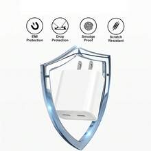 Juego de cargador rápido de 33W con 2 puertos, adaptador de pared USB-C y cable de carga rápida de Tipo C a Lightning de 3.3Ft/100cm, compatible con iPhone 14 13 12 11 y Series, kit de adaptador de carga adecuado para viajes, oficina, dormitorio y hogar de múltiples puertos - Tipo de Enchufe A USA (110-127V) - Ver 3