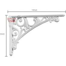 Corner Brackets - Weiss/OpulenterGarten1 - View 2