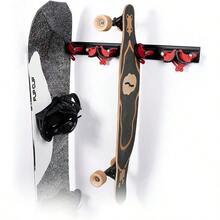 Flip Clip Regular5 A | Universalhalterung | Skihalterung | Snowboardhalterung | Wandhalterung | Gerätehalter | Werkzeughalterung | Aus Aluminium und Glasfaserverstärktem Kunststoff - Rot/Silber/Schwarz1 - Übersicht 5