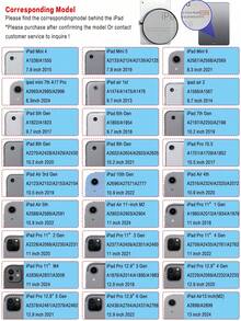 Transparent Acrylic Case Compatible With IPad Air 11 13 M2 2025 M3 Support Multi Angles Folding Y-Shaped Stand Cover Compatible A16 11th 2024 Air 5 Air 4 10.9 9th 8th 7th 10.2 5th 6th 9.7 10th Gen 2021 Pro 11 12.9 Mini6 7with Pencil Holder, Auto Wake/Sleep - Black - View 8