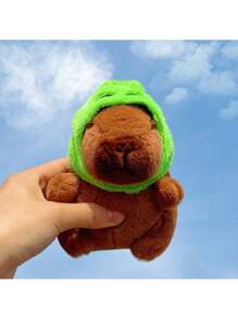 Soft Capybara Plush Keychain Toy Realistic Cute Capybara Stuffed Animals Toy Capybara Plushie, Pendant For Backpack Handbag Birthday Gift,Stuffed Toy,Pink Capybara,Party Favors For Kids, Birthday Decoration