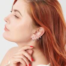 4 pares de pendientes de aro tipo "huggie" de acero inoxidable quirúrgico 316L de 6mm, 8mm, 10mm y 12mm, hipoalergénicos, para cartílago, hélix y lóbulos, tipo bisagra, para hombres y mujeres