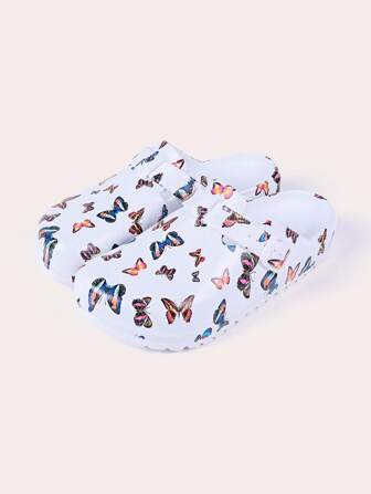 Adjustable Non-Slip Animal Print Clogs: Women's Beach And Garden Breathable EVA Flats