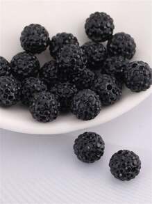 20pcs/Pack Ceramic Rhinestone Ball Handmade Bead DIY Bracelet Necklace Jewelry Accessories