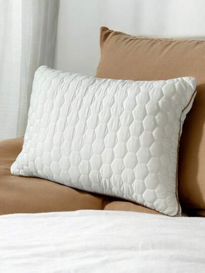 1pc Hotel Home Bed Pillows, Luxe Quality, Made Premium Zachte Feather Alternative Filling, Com Tafel High Elasticity Bedroom, Guest Room, Dorm Room (45 66cm 1/ Set)