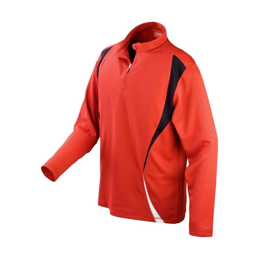Womens/Ladies Trial Training Top (Red/Black/White) - White - View 1