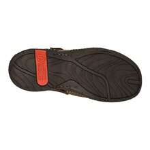 Lobo Solo Men's Sandals In Grey And Red Nubuck 6580 - Grey - View 3