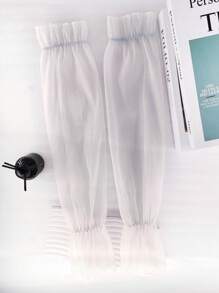 1 Pair Women Elegant Pearl Arm Sleeve Cover, Multiple Colors, Polyester Fiber, Suitable For Everyday Wear, Spring/Summer