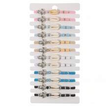 12 Stücke/Set modischer Sommer Schildkröten Armband, Holzperlen, Legierung, falscher Türkis, Kristall einstellbares Armband/Knöchelband, geeignet für den täglichen Gebrauch von Frauen, Reisen, Strand, Party, Schmuckzubehör, Geschenk für Freundin/Paar