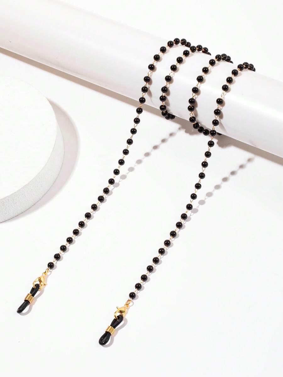 1pc Minimalist Elegant Pearl Eyeglasses Chain, Non-Slip Eyeglass Chain, Fashion Glasses Chain, For Women - Multicolor - View 1