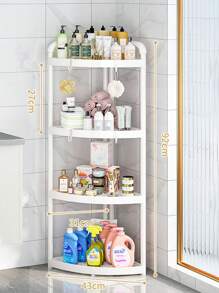 1 Multifunctional Multi-Layer Floor Standing Tripod Storage Rack, Living Room, Kitchen, Bathroom Crevice Storage Rack, Household Toilet Corner Storage Rack