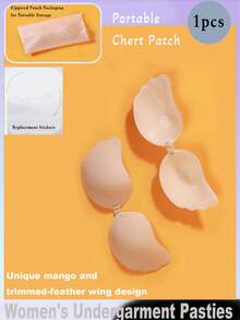 Nude Skin-Tone Women Nipple Covers In Mango, Feathers, And Shell Shapes - Multiple Style Options Available. Made Of Soft, High-Quality Materials Suitable For All Seasons, Breathable And Non-Stuffy. Features Discreet Lifting And Shaping. Comes With Strap Design On Some Models, Packaged In Pull-Out Cases With Protective Films For Easy Carry And Reuse.