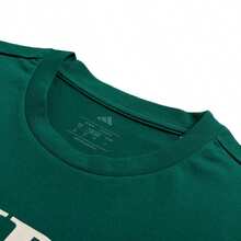 Adidas Áo thun cổ tròn dáng rộng HRTG TNS G, kiểu dáng thường ngày và năng động, tay ngắn, JV7012 - rừng xanh - Xem 3
