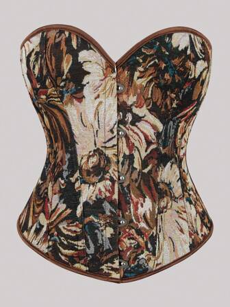 Fashion Women's Strapless Tops Elegant European And American Lace Up Sexy Corsets Slim Fit Streetwear Top