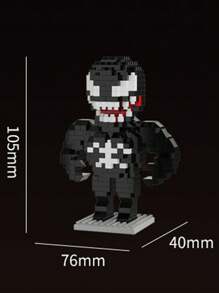 Takara Tomy Spider-Man Building Blocks IronMan Groot Brick Cartoon Character Rocket Raccoon Micro Rhinestone Small Particles Assembled DIY Building Block Toys Children Birthday Gift