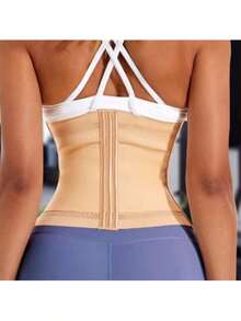 1 Pc Waist Trainer Corset For Women Tummy Control Sport Workout Body Shaper Lumbar Trainer Organizer. Faster Shaping And Lumbar Support Can Help Improve Posture And Relieve Back Pain - Beige - View 8