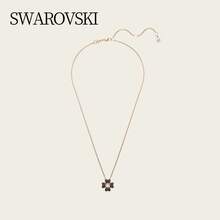 Swarovski IDYLLIA Lucky Four-Leaf Clover Necklace Women's Pendant 5714901 - Black - View 4